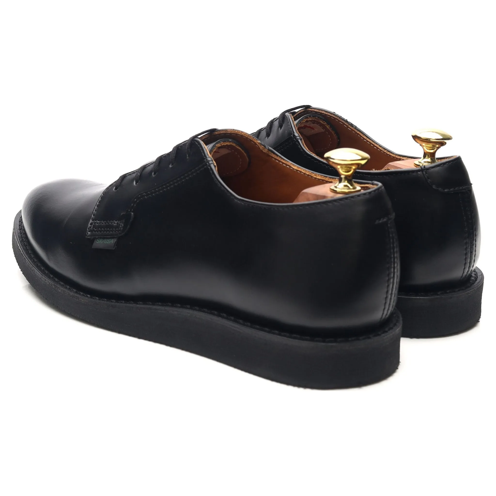 '101 Postman Oxford' Black Leather Derby Shoes UK 7.5 US 8.5