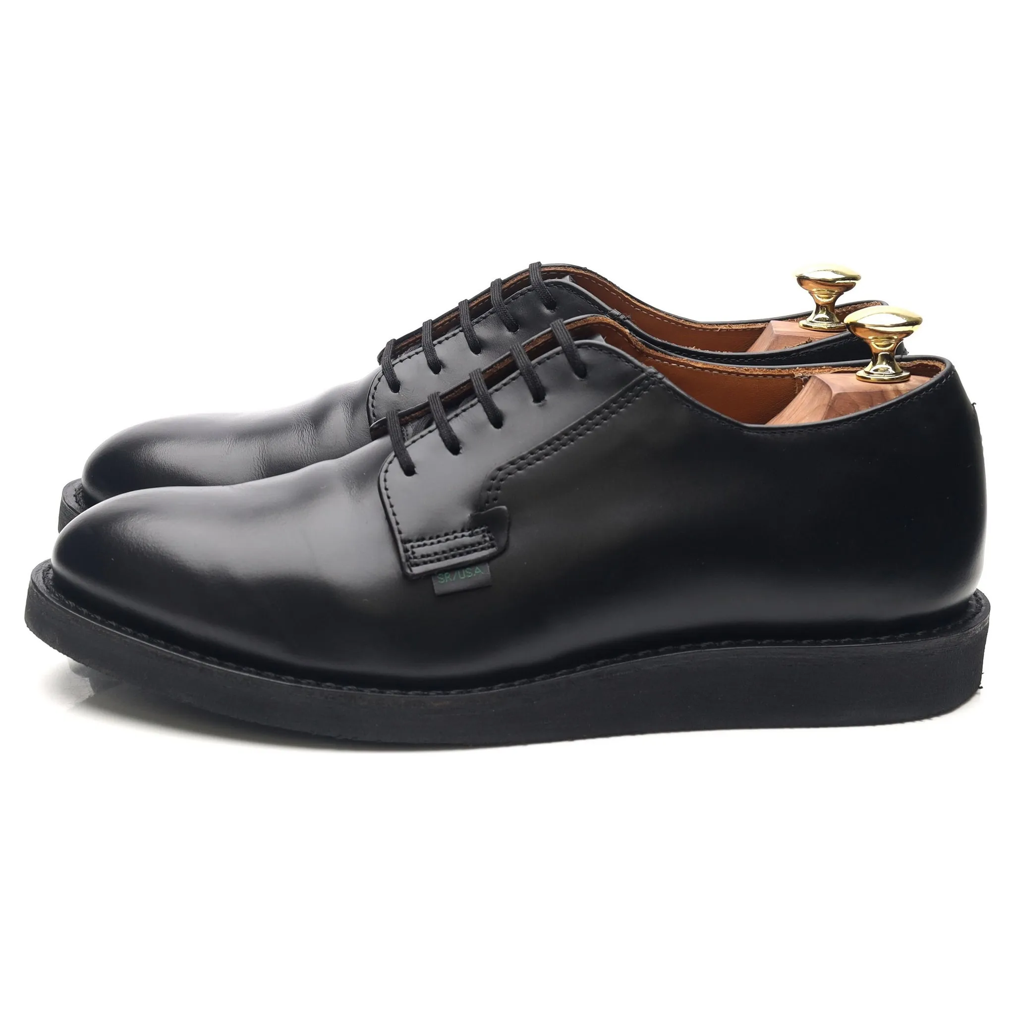 '101 Postman Oxford' Black Leather Derby Shoes UK 7.5 US 8.5