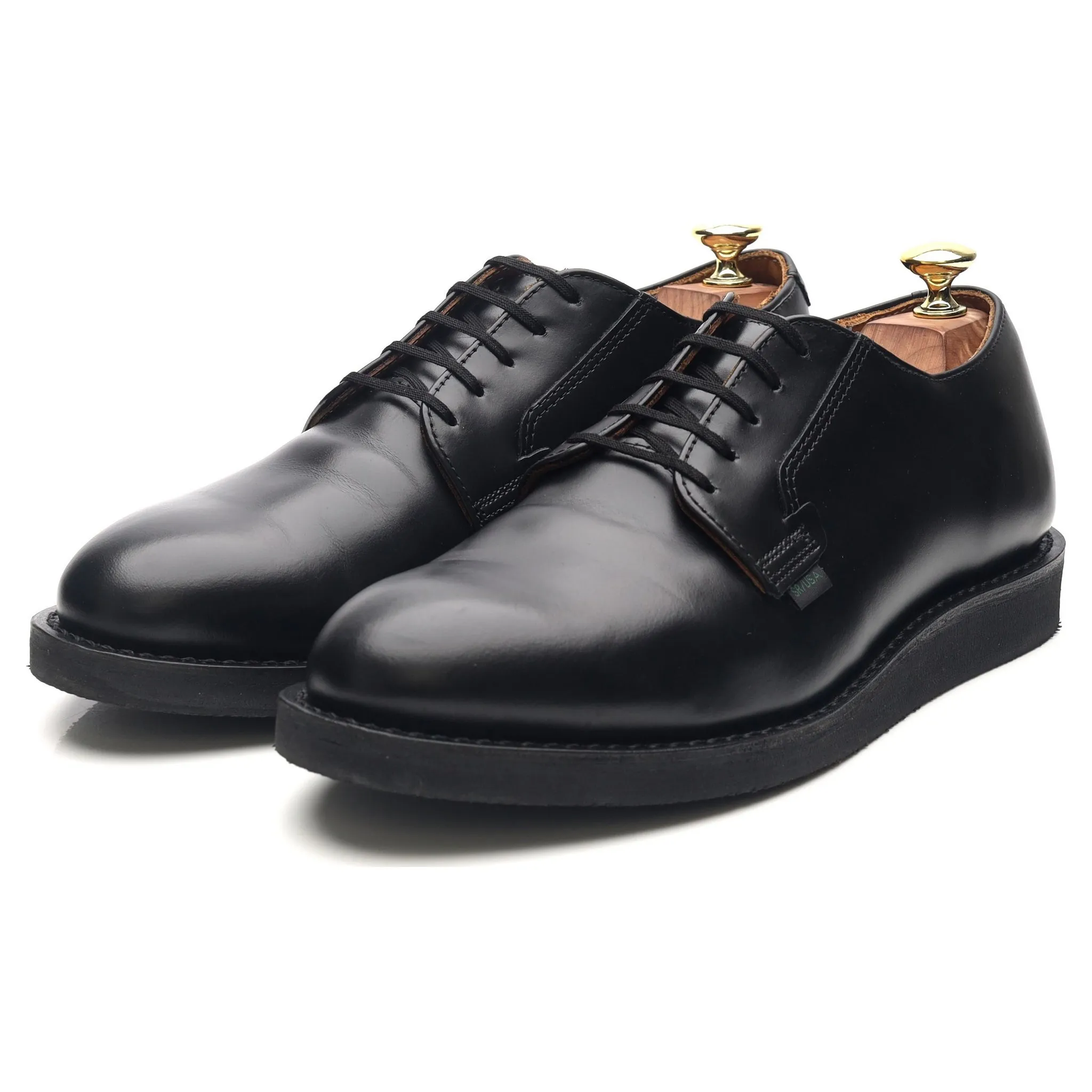 '101 Postman Oxford' Black Leather Derby Shoes UK 7.5 US 8.5