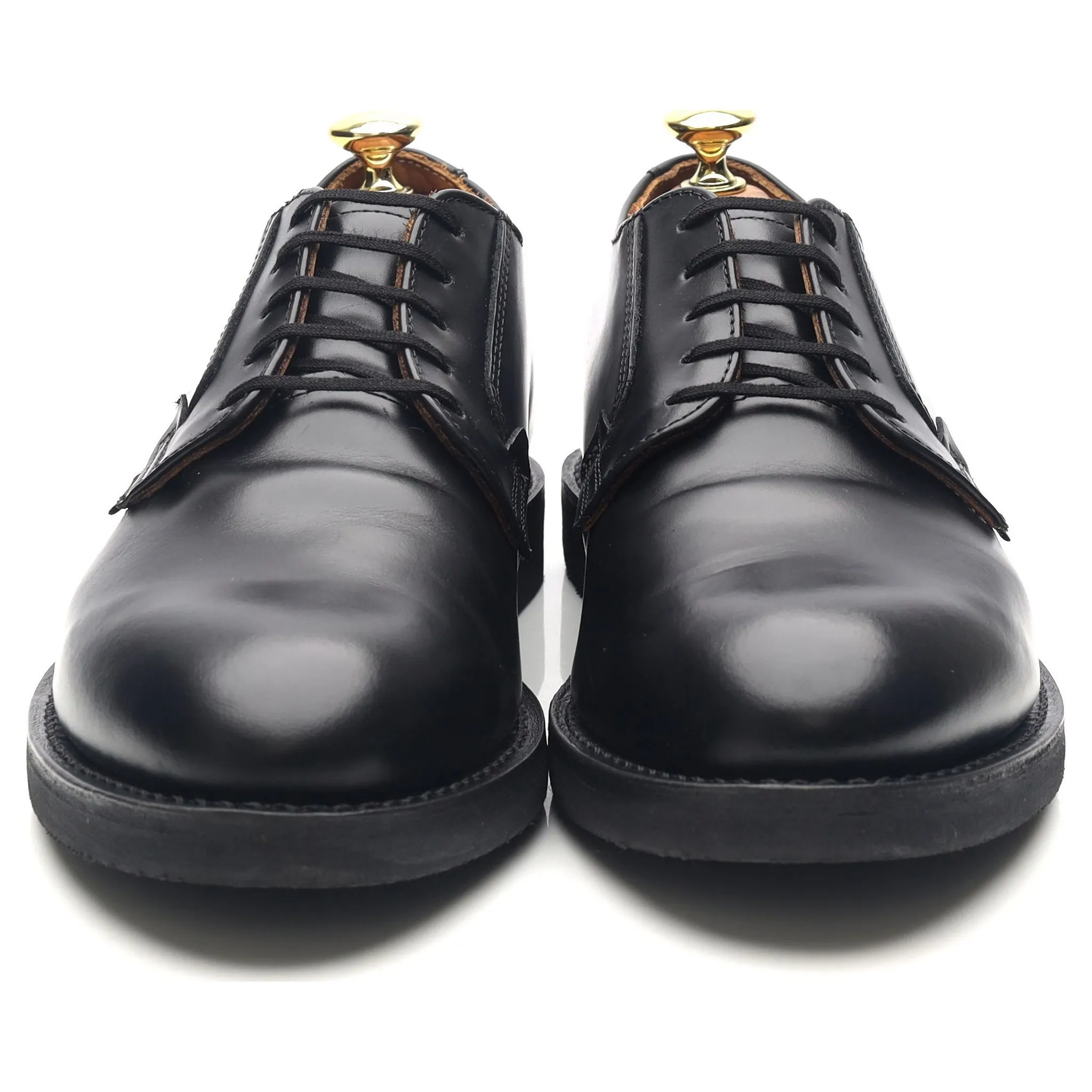 '101 Postman Oxford' Black Leather Derby Shoes UK 7.5 US 8.5