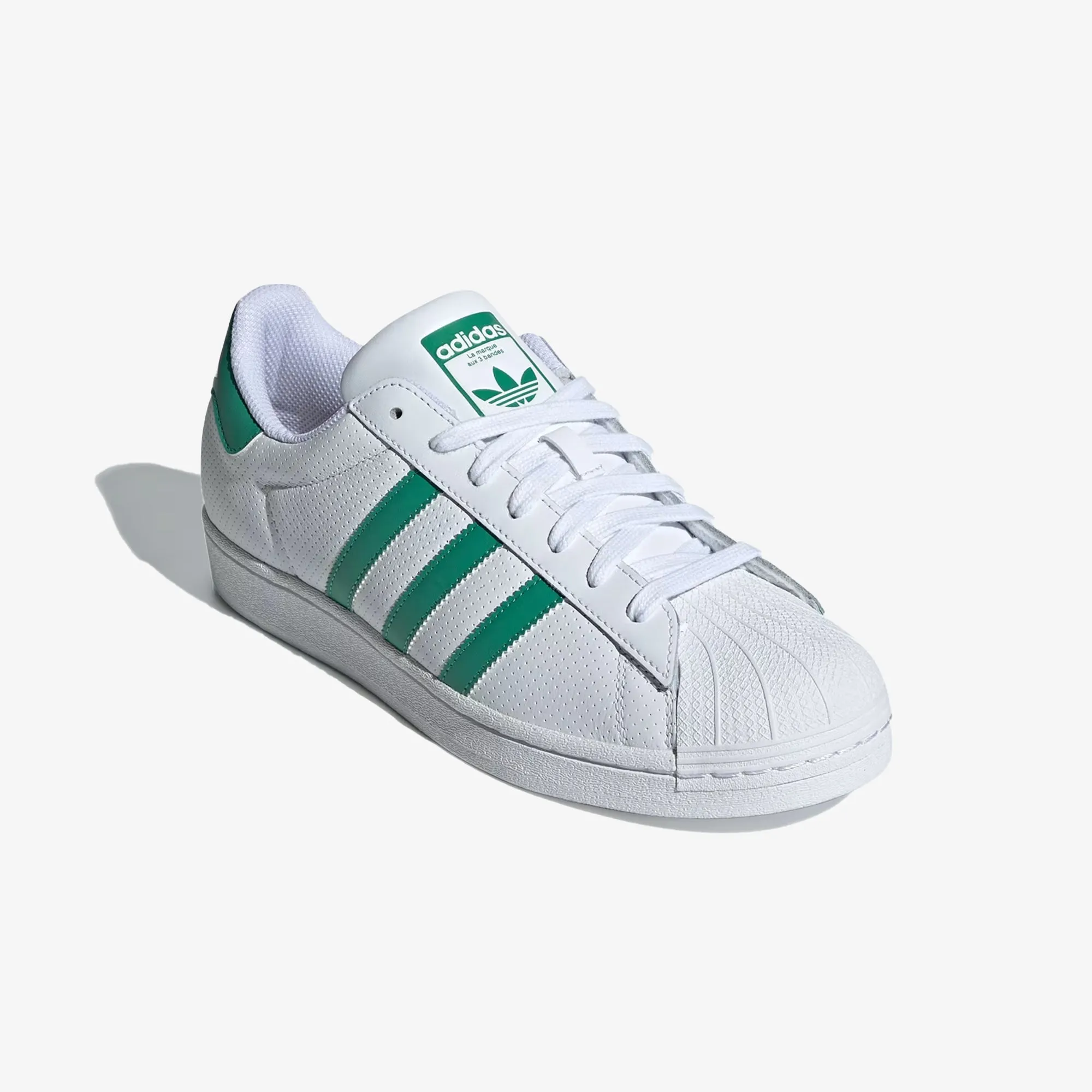 Adidas Originals | SUPERSTAR  { CLOUD WHITE / SEMI COURT GREEN / OFF WHITE