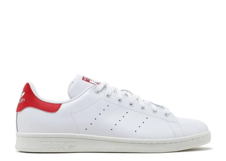 Adidas STAN SMITH 'COLLEGIATE RED' sneakers, white