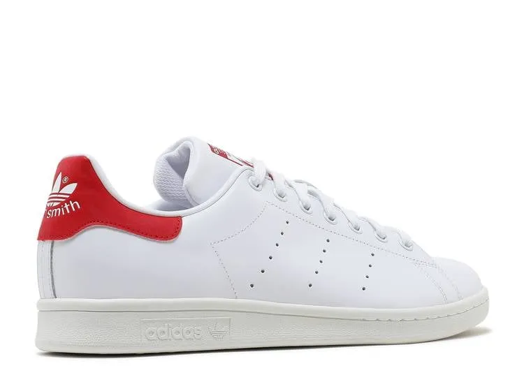 Adidas STAN SMITH 'COLLEGIATE RED' sneakers, white