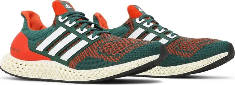 Adidas Ultra 4D 'Miami Hurricanes' sneakers, green