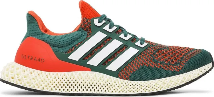 Adidas Ultra 4D 'Miami Hurricanes' sneakers, green