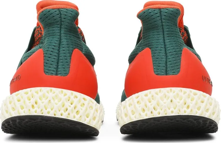 Adidas Ultra 4D 'Miami Hurricanes' sneakers, green