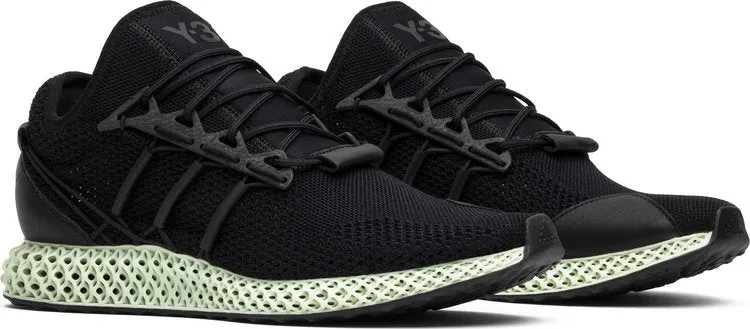 Adidas Y-3 Runner 4D II 'Core Black' sneakers, black