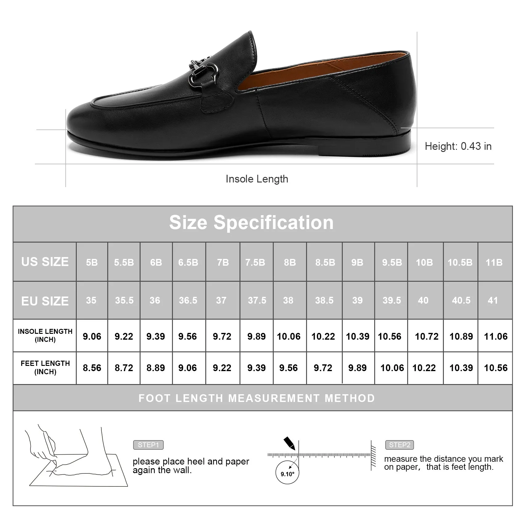 AiciBerllucci COCO Black  Women's Leather Loafer,Casual Loafers Shoes, Slip on Loafers Shoes for Women,Soft Comfort Flat Loafer Shoes for Ladies