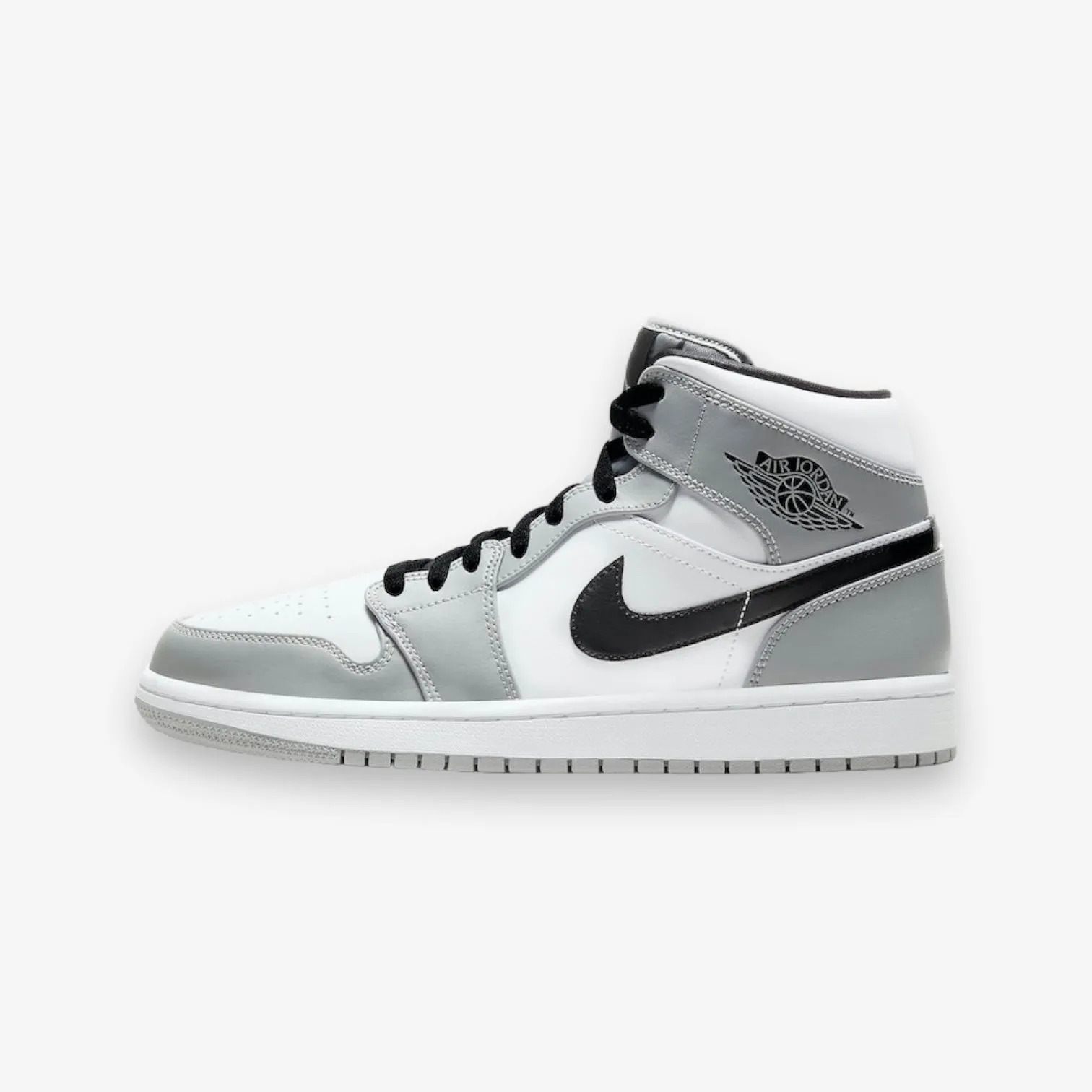 Air Jordan 1 Mid LT Smoke Grey Black White 554724-092