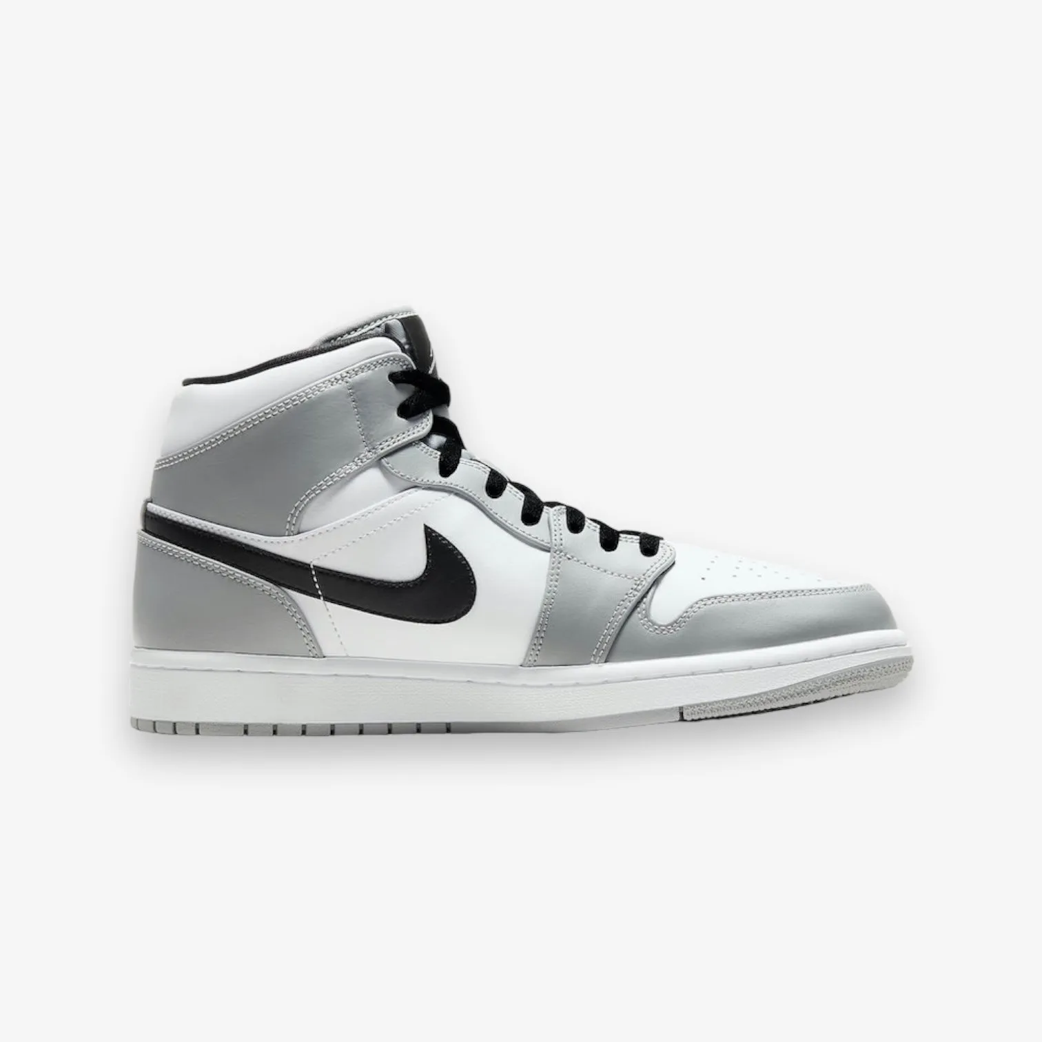 Air Jordan 1 Mid LT Smoke Grey Black White 554724-092