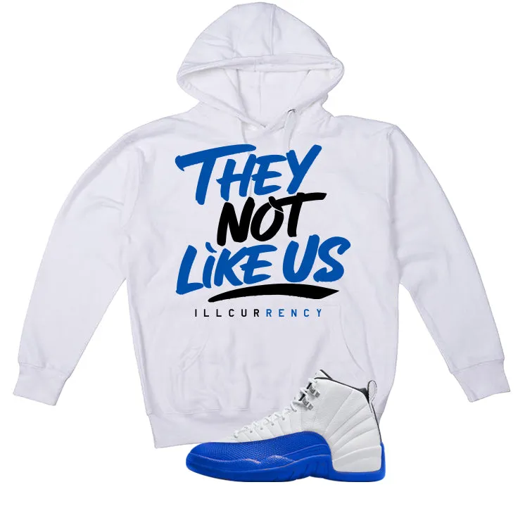 Air Jordan 12 Blueberry White T-Shirt (They not like us)| illcurrency