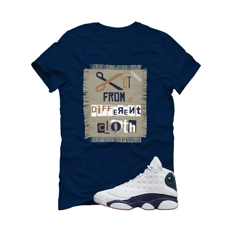 Air Jordan 13 Midnight Navy Navy Blue T-Shirt (Cut from a different cloth)| illcurrency