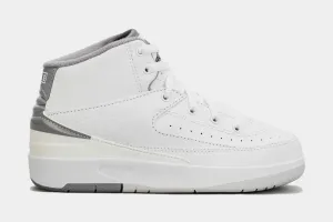 Air Jordan 2 Retro Cement Grey Preschool Lifestyle Shoes (Grey/White)