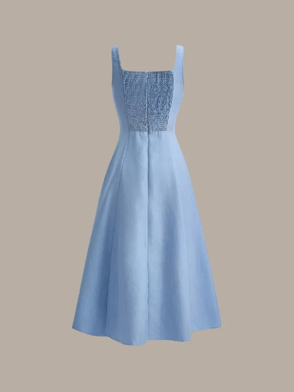 Alice A-Line Blue Casual Dress