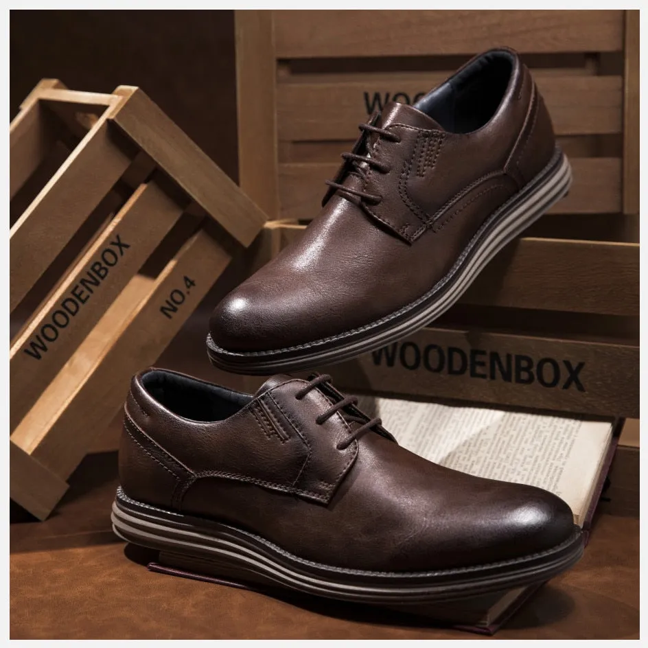 Angelo Ricci™ Genuine Leather Handmade Business Dress Shoes