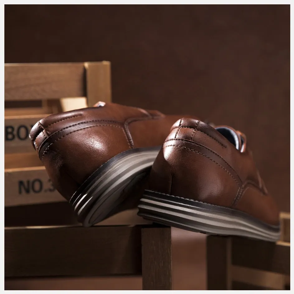 Angelo Ricci™ Genuine Leather Handmade Business Dress Shoes