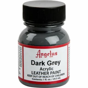 Angelus Acrylic Paint Dark Grey #080 29Ml Use On Leather, Vinyl Or Fabric