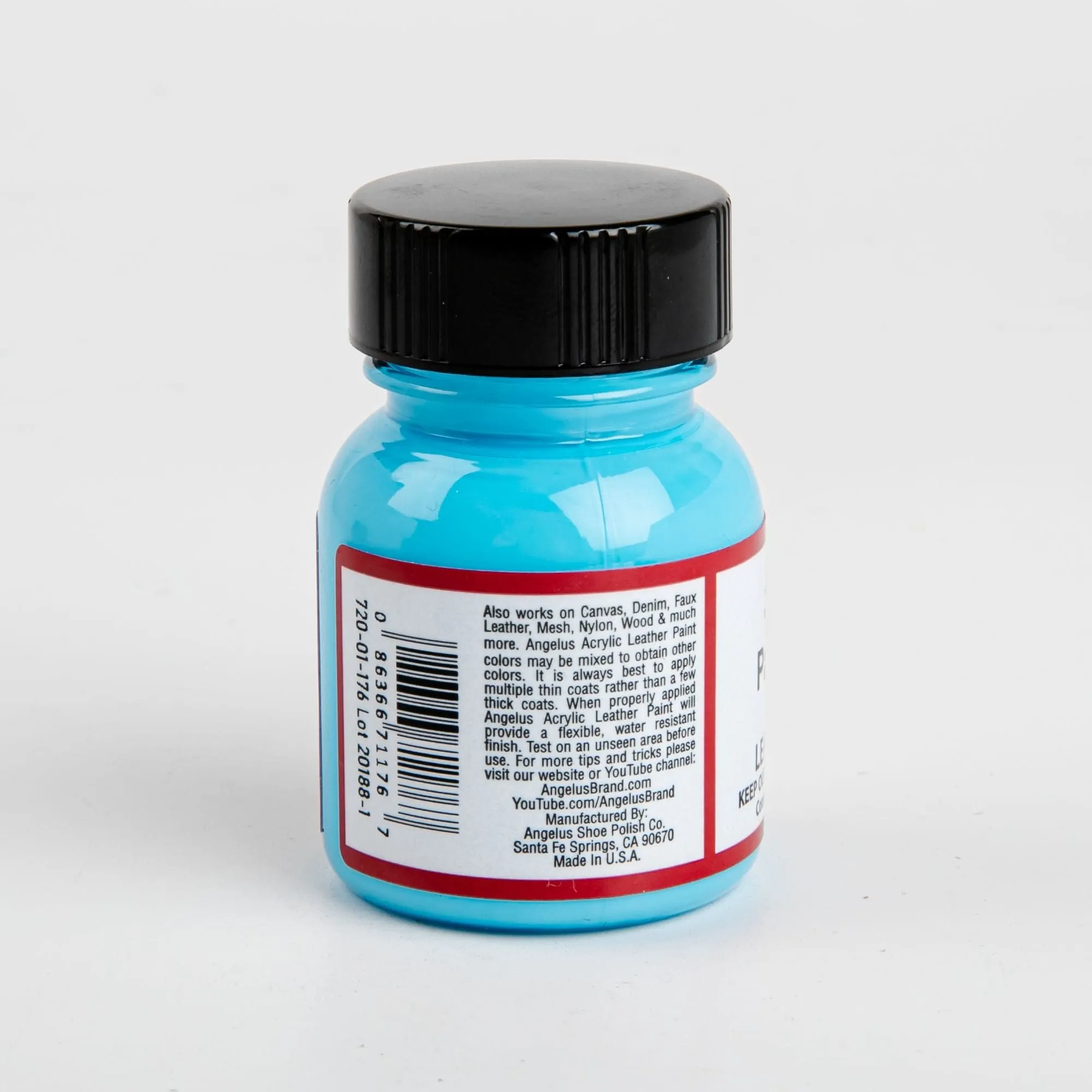 Angelus Acrylic Paint Pale Blue #176 29Ml Use On Leather, Vinyl Or Fabric