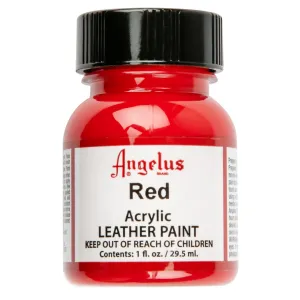 Angelus Acrylic Paint Red #064 29Ml Use On Leather, Vinyl Or Fabric