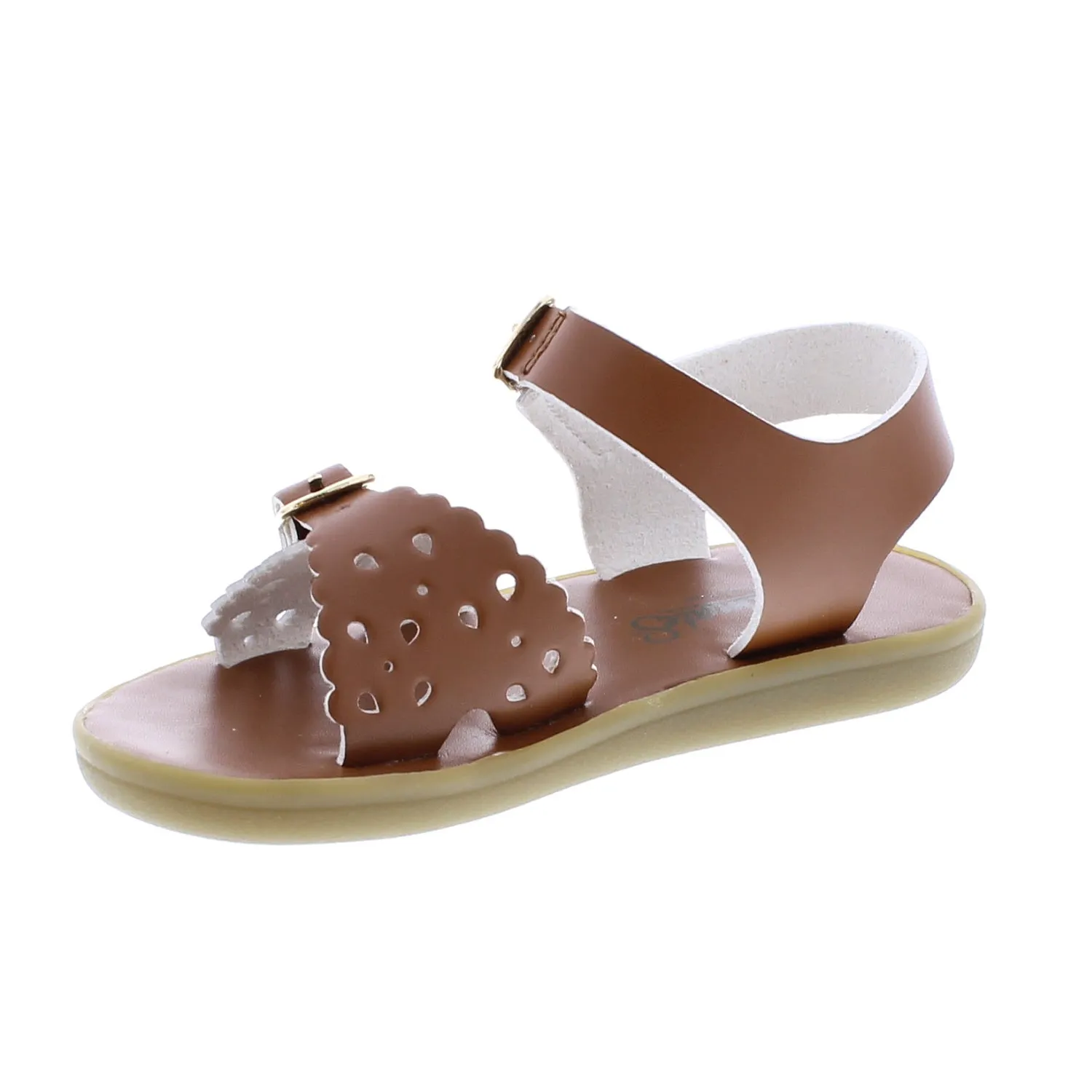 Ariel Eco Kid's Casual Sandal - Tan Microfiber