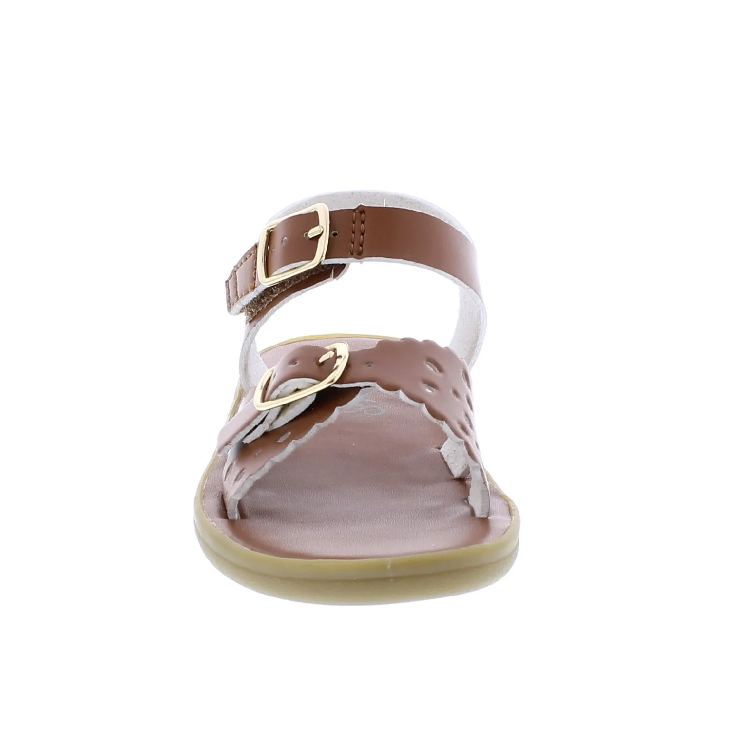 Ariel Eco Kid's Casual Sandal - Tan Microfiber