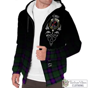 Armstrong Modern Tartan Sherpa Hoodie Featuring Alba Gu Brath Family Crest Celtic Inspired