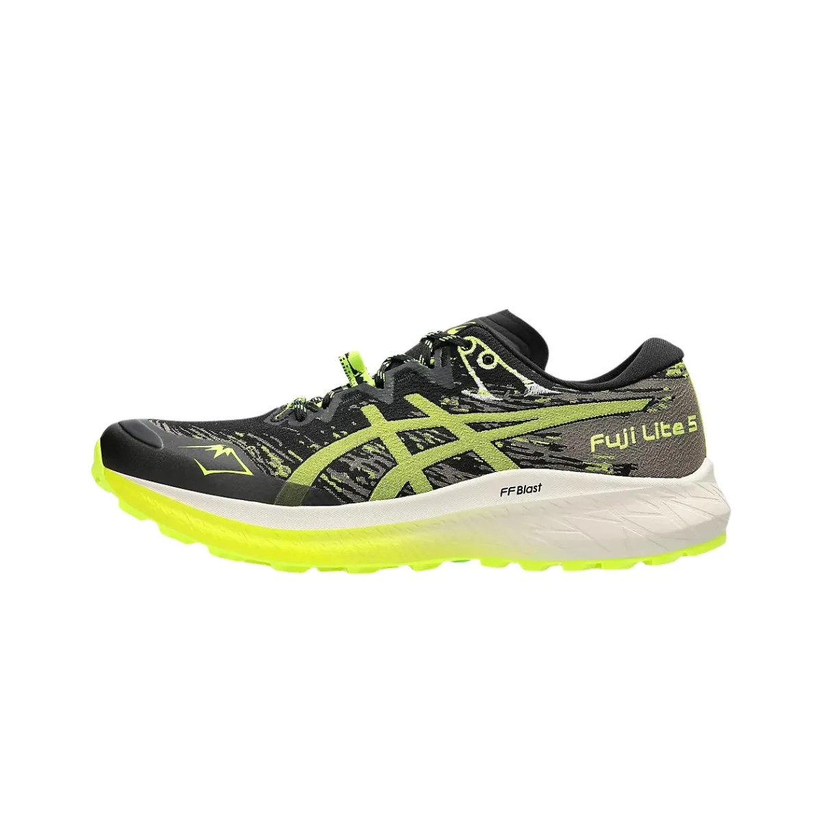 Asics Fuji Lite 5 Black Yellow AW24 Running Shoes