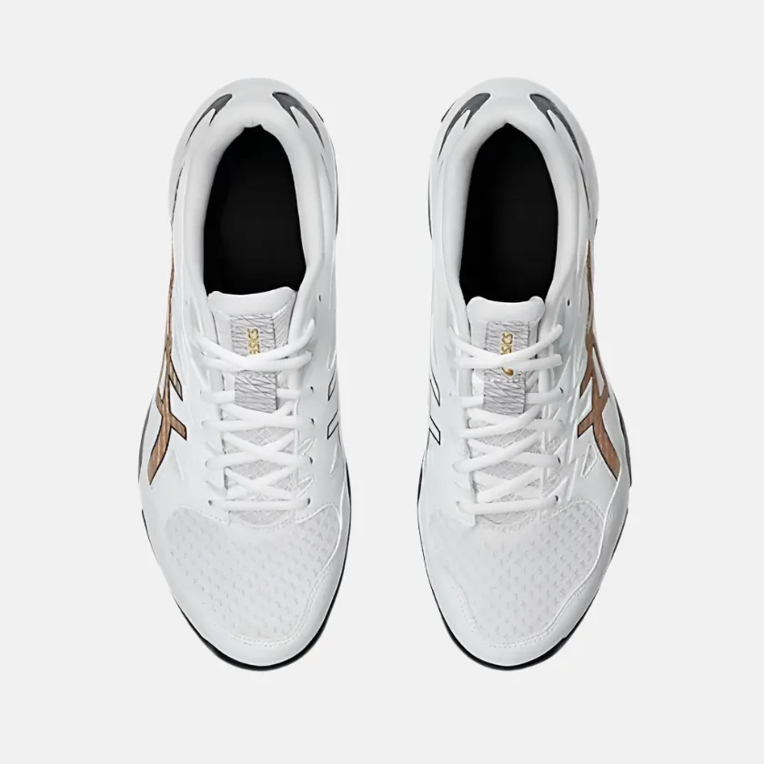 Asics Gel-Rocket 11 Men's Badminton Shoes -White/Pure Gold