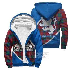 Auchinleck (Affleck) Family Crest Tartan Sherpa Hoodie Celebrate Saint Andrew's Day in Style