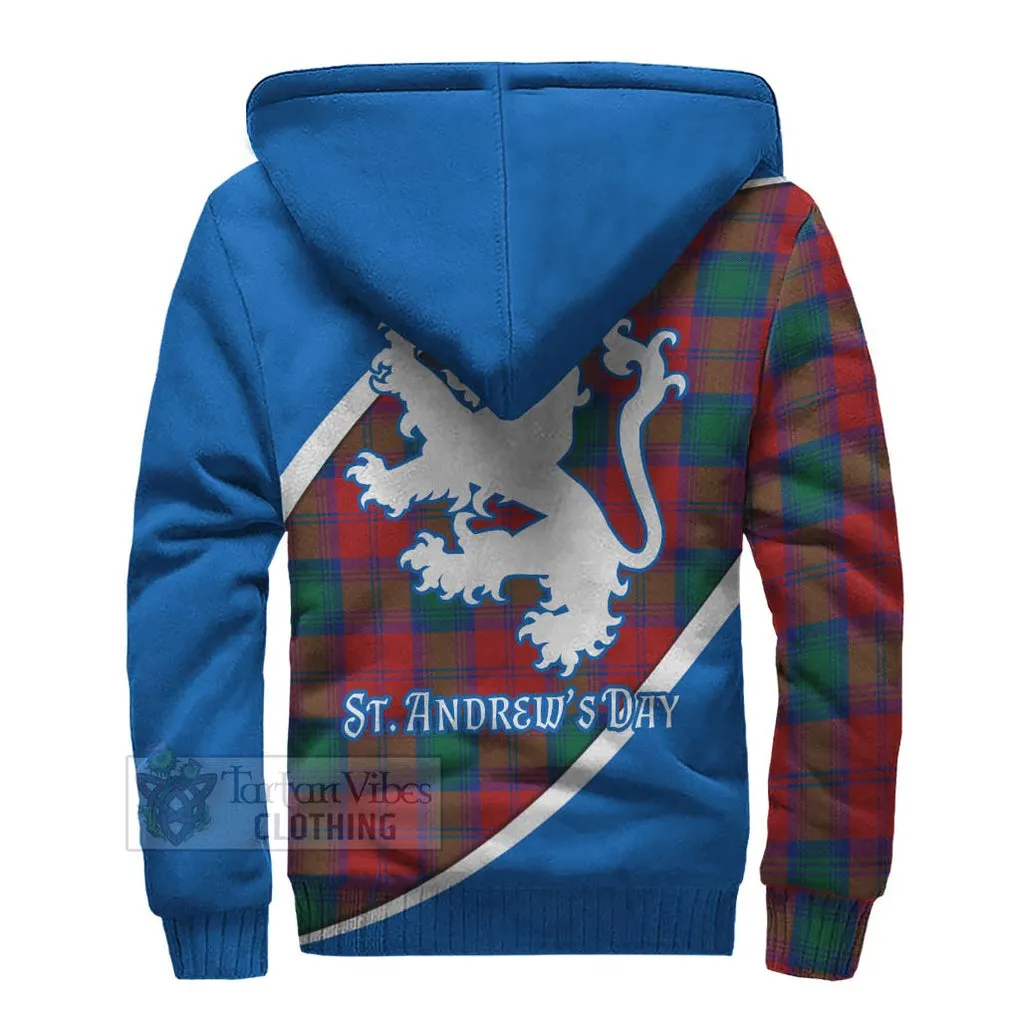 Auchinleck (Affleck) Family Crest Tartan Sherpa Hoodie Celebrate Saint Andrew's Day in Style