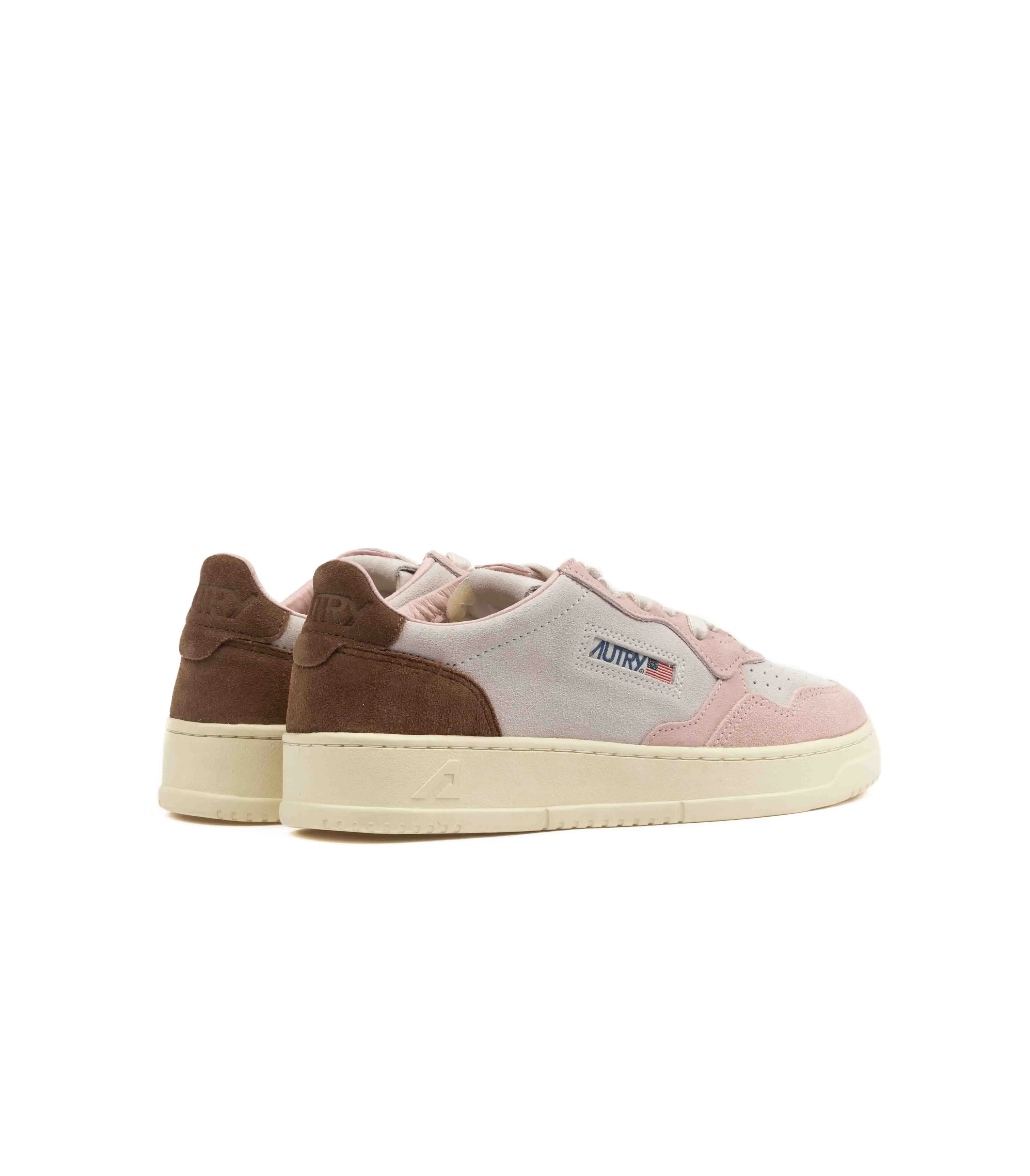 Autry Medalist Low Tripla Suede Beige Donna