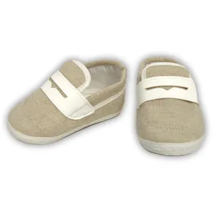 Baby Boy Sand Baptism Shoes - Made in Italy