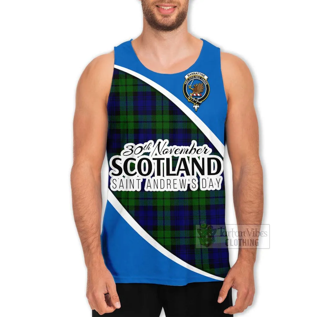 Bannatyne Family Crest Tartan Men's Tank Top Celebrate Saint Andrew's Day in Style