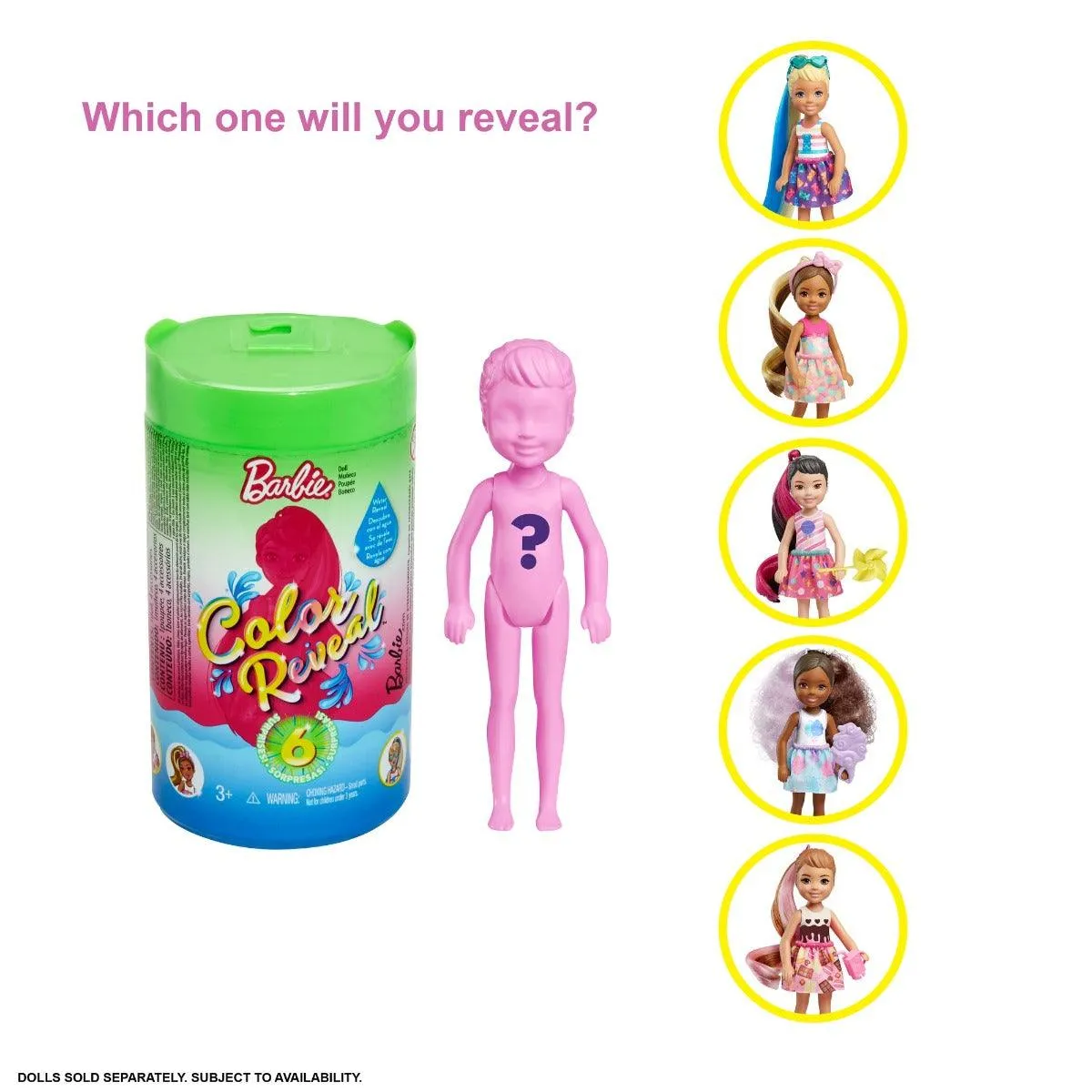 Barbie Chelsea Color Reveal Doll Assortment