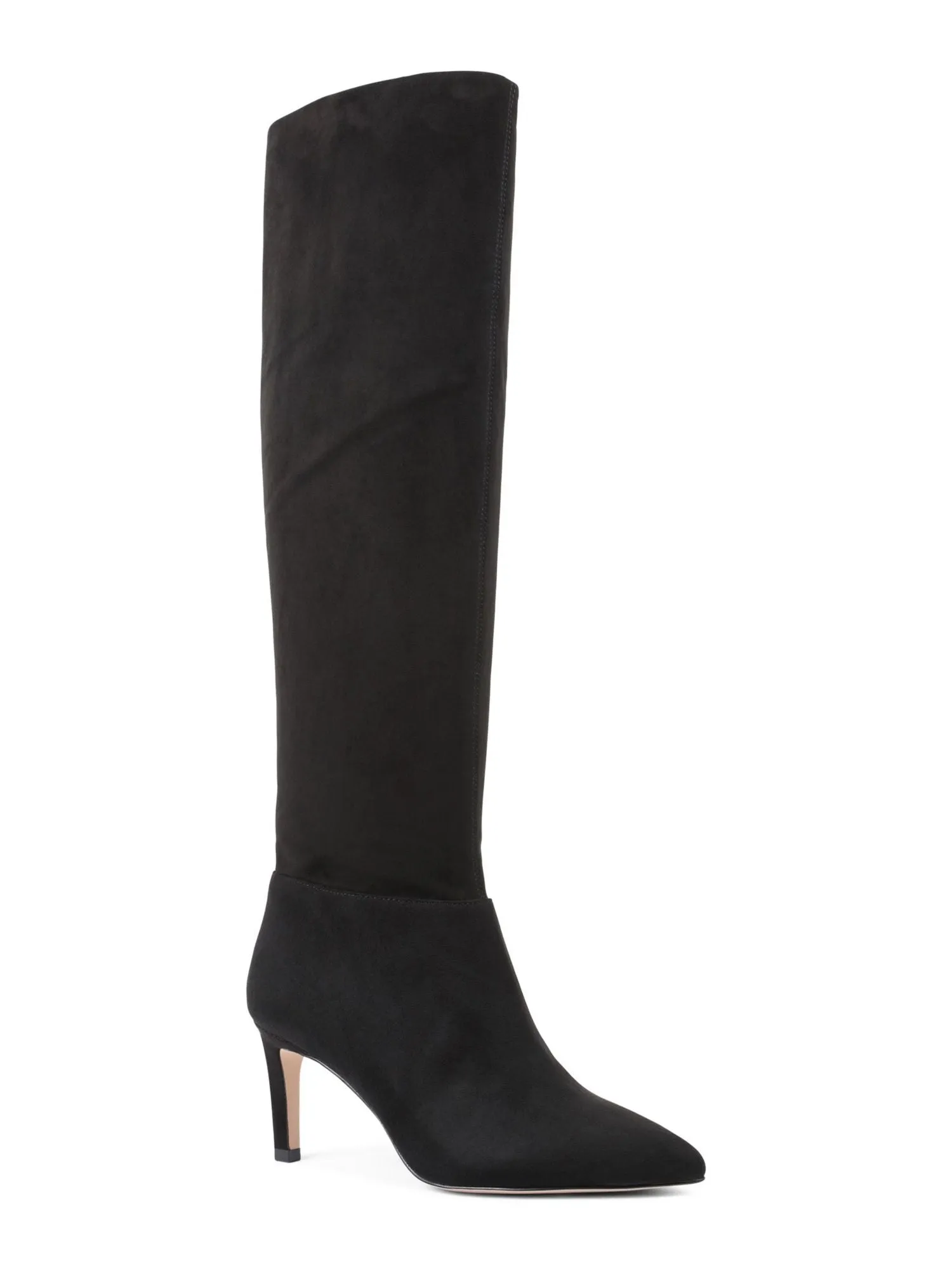 BCBGENERATION - BLACK MARLO WIDE CALF SLOUCH FAUX SUEDE BOOTS **FREE SHIPPING**