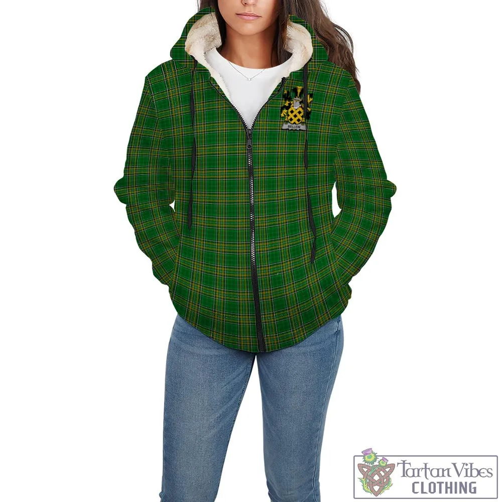 Bellew Irish Clan Tartan Sherpa Hoodie with Coat of Arms