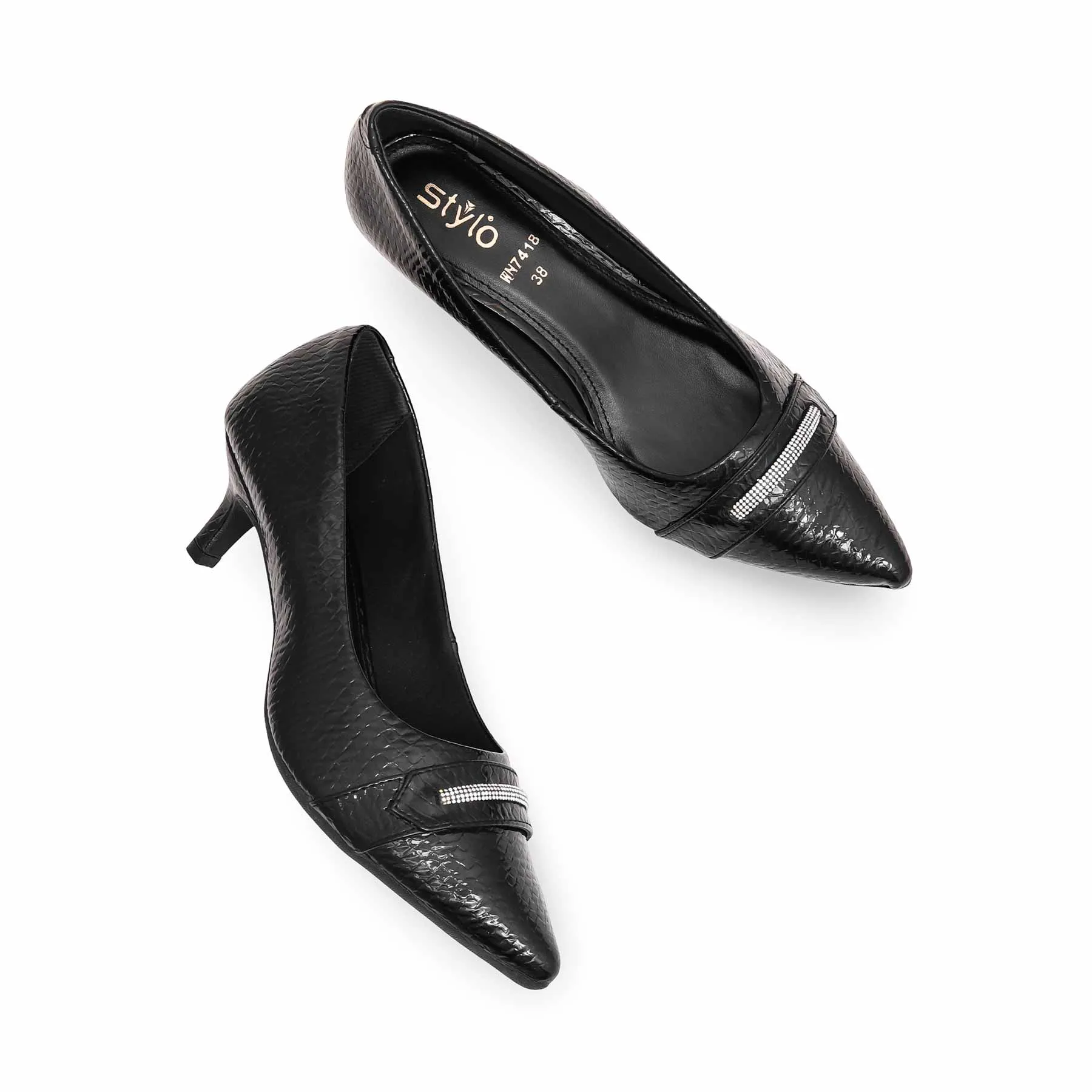 Black Court Shoes WN7418