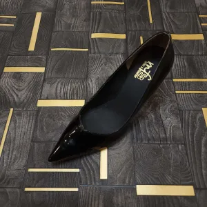 Black Patent Court Shoes