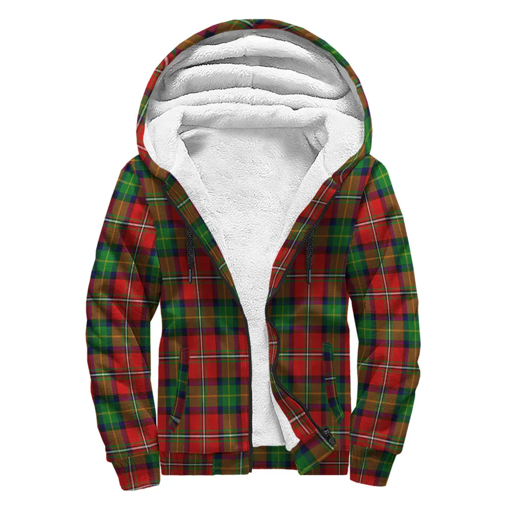 Boyd Tartan Sherpa Hoodie with Family Crest