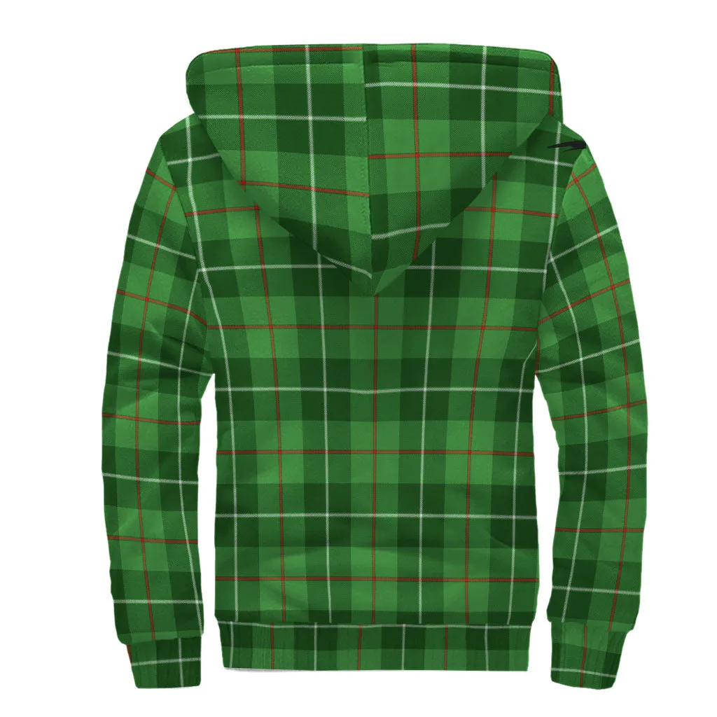 Boyle Tartan Sherpa Hoodie with Family Crest