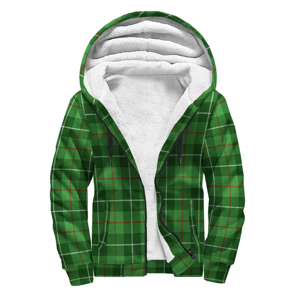 Boyle Tartan Sherpa Hoodie with Family Crest