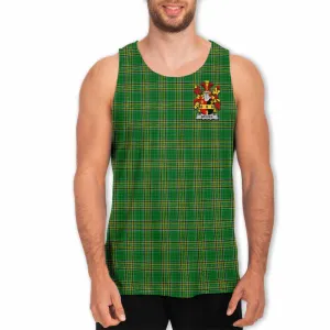 Broder Irish Clan Tartan Men's Tank Top with Coat of Arms