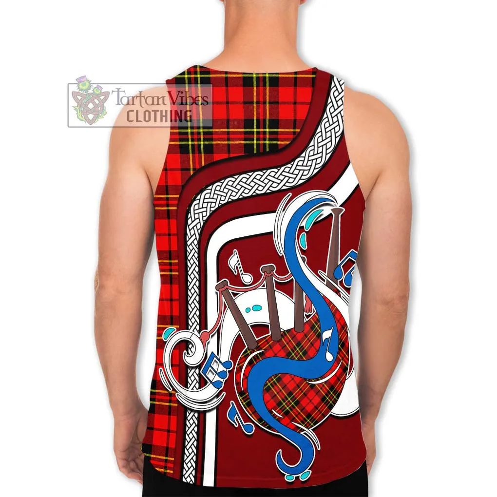 Brodie Modern Tartan Men's Tank Top with Epic Bagpipe Style