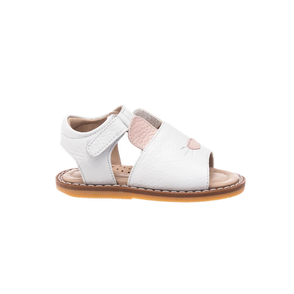 Bunny Sandal Toddler White