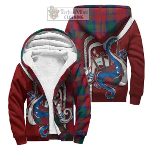 Byres (Byses) Tartan Sherpa Hoodie with Epic Bagpipe Style