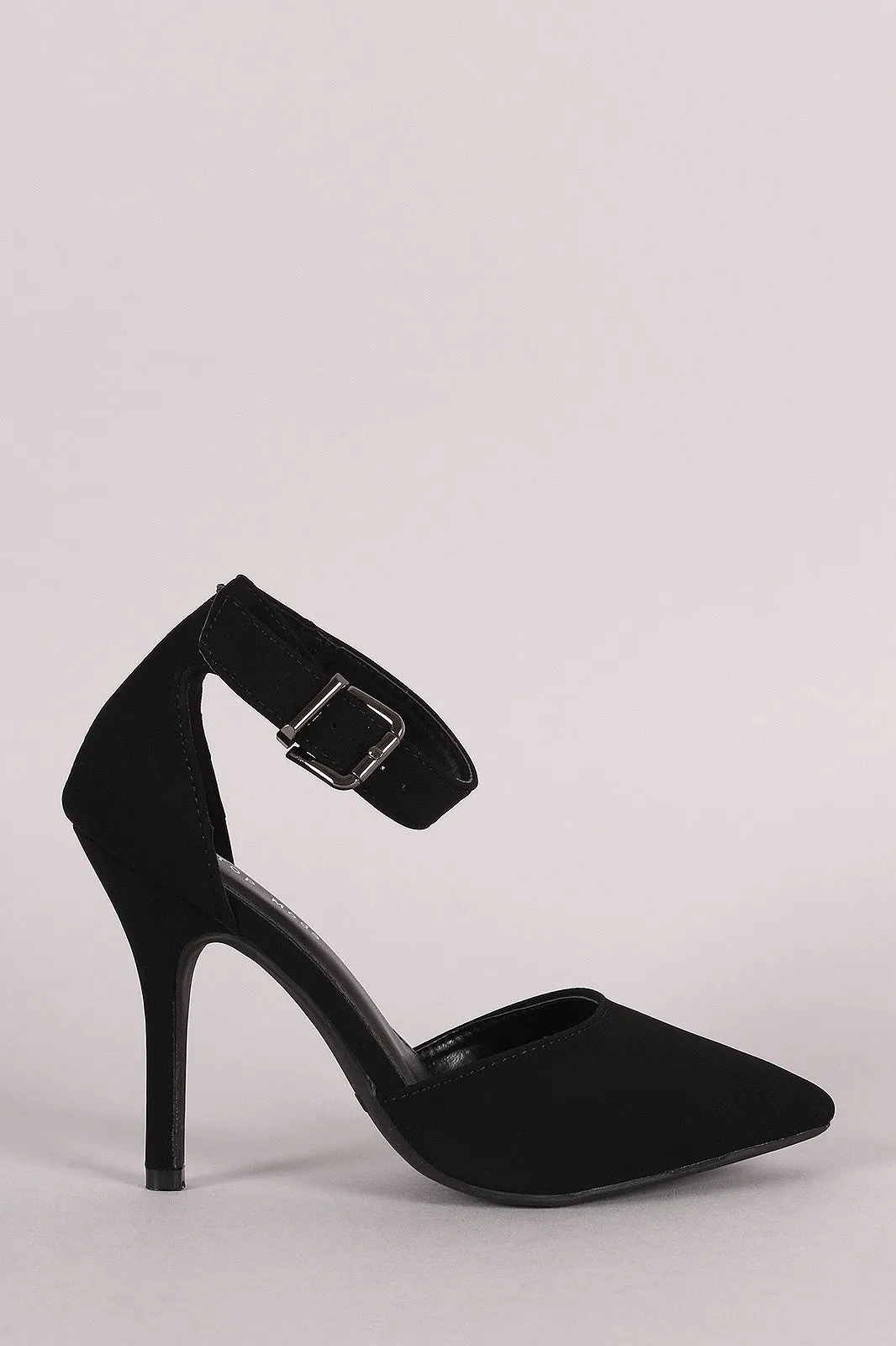 Caged Pointy Toe Dorsay Pump