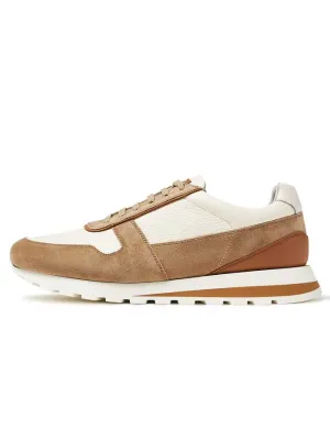 Calfskin Trainer | White/Beige