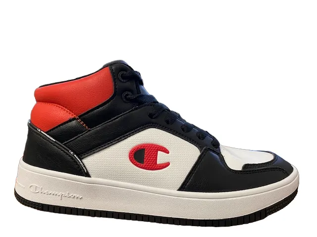 Champion Scarpa alta da uomo Rebound 2.0 Mid S21907 KK003 nero-bianco-rosso