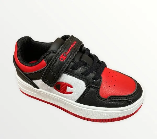 Champion scarpa sneakers da bambino Rebound 2.0 S32259-CHA-KK002 nero bianco rosso