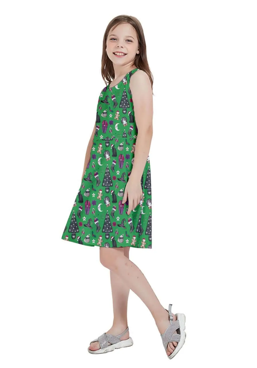 Creepy Christmas Kids' Skater Dress